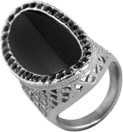Akzent Damen-Ring aus Edelstahl