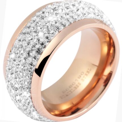 Akzent Damen-Ring aus Edelstahl
