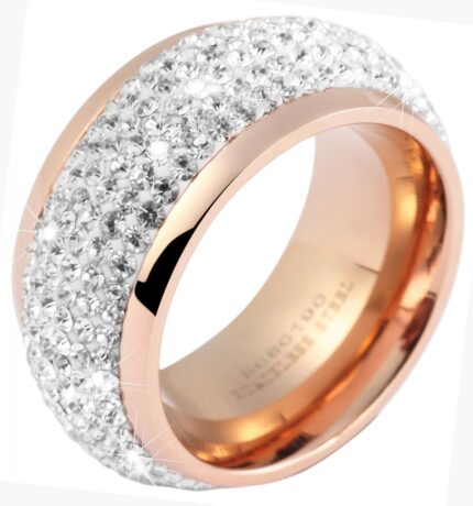 Akzent Damen-Ring aus Edelstahl