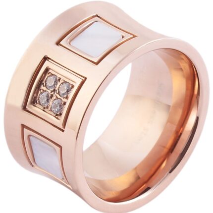Akzent Damen-Ring aus Edelstahl