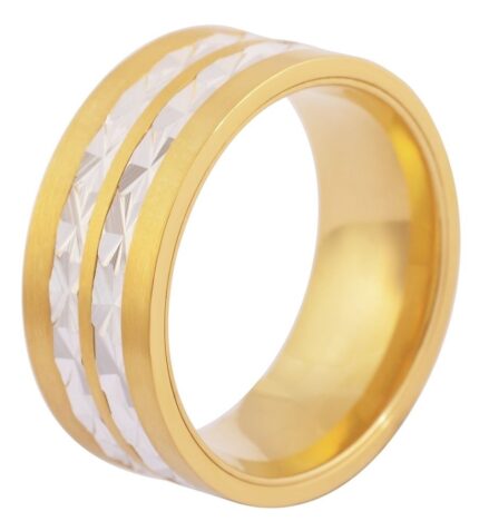 Akzent Herren-Ring aus Edelstahl