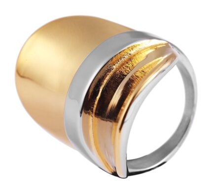 Akzent Damen-Ring aus Edelstahl