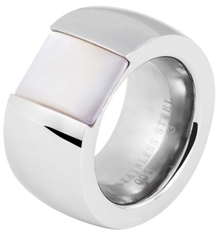 Akzent Damen-Ring aus Edelstahl