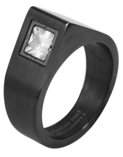 Akzent Damen-Ring aus Edelstahl