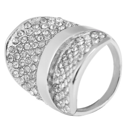 Akzent Damen-Ring aus Edelstahl