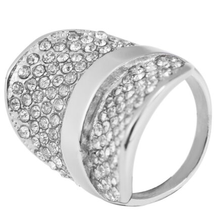 Akzent Damen-Ring aus Edelstahl