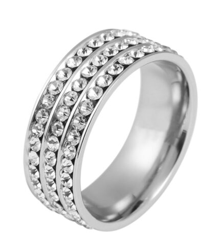 Akzent Damen-Ring aus Edelstahl