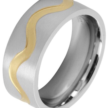 Akzent Unisex-Ring aus Edelstahl