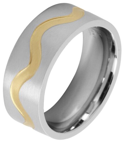Akzent Unisex-Ring aus Edelstahl