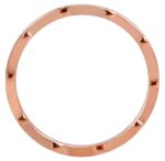 Akzent Damenring, Edelstahl, Similibesatz, roségoldfarben - Image 3