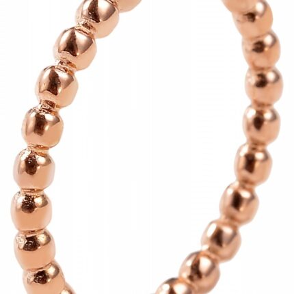 Akzent Damen-Ring aus Edelstahl, roségoldfarben