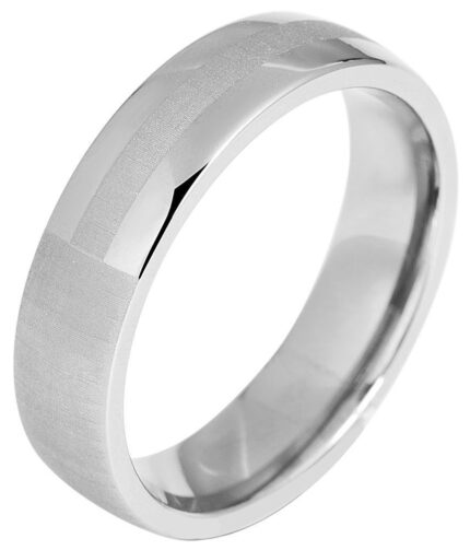 Akzent Herren-Partnerring aus Titan, silberfarbig