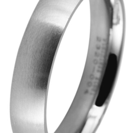 Akzent Herren-Partnerring, Edelstahl, silberfarben