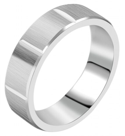 Akzent Herren Edelstahl Partnerring