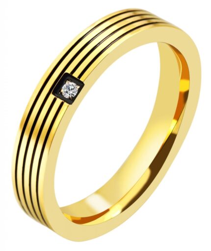 Akzent Damen Edelstahl Partnerring