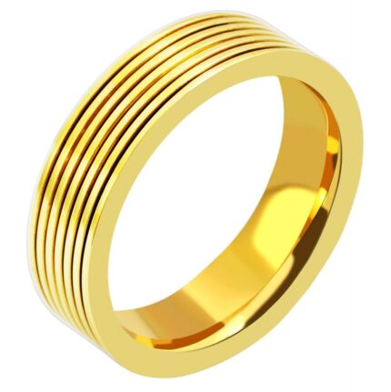 Akzent Herren Edelstahl Partnerring