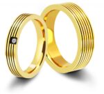 Akzent Herren Edelstahl Partnerring - Image 2