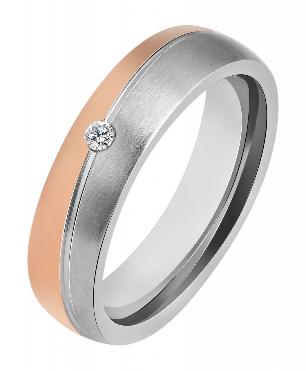 image_5080212-52_1_1280x1280 Akzent Damen-Partnerring, Edelstahl, Similistein, bicolor - Image 1