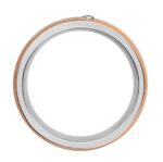 Akzent Damen-Partnerring, Edelstahl, Similistein, bicolor - Image 5