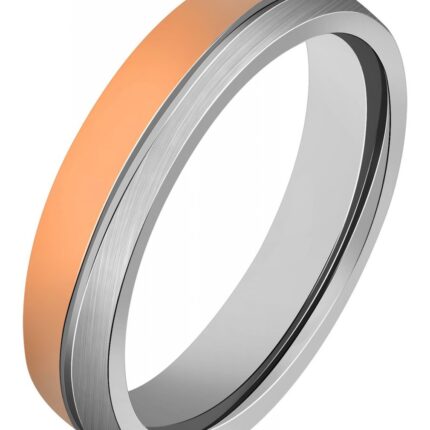 Akzent Herren-Partnerring, Edelstahl, bicolor