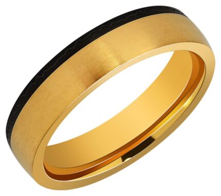 Akzent Edelstahl Herren Partnerring