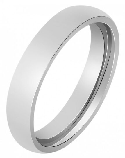 Akzent Herren-Partnerring, Edelstahl, silberfarben