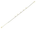 Akzent Tennis-Fußkette "Fidelia", Edelstahl & Simili mit, Lebensbaumanhänger - Image 5
