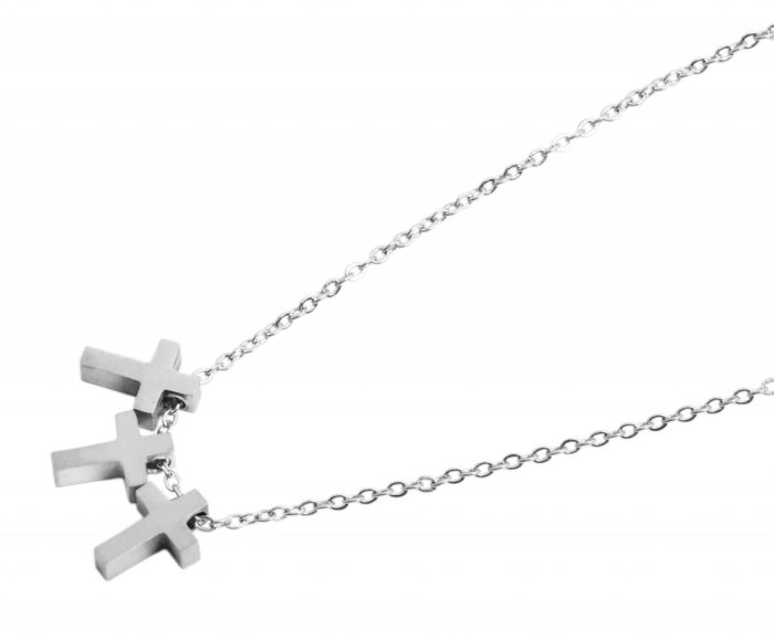 Akzent Edelstahl Schmuckset, Kreuz - Image 2