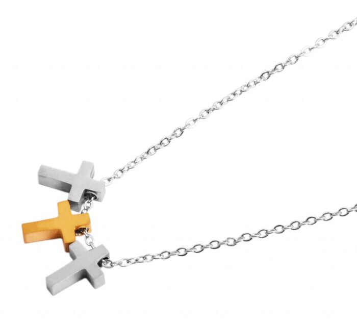 Akzent Edelstahl Schmuckset, Kreuz - Image 6