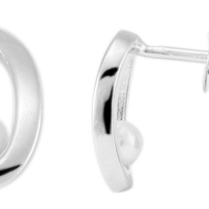 925/- Echt Silber Ohrstecker "Alia" mit Glasperle