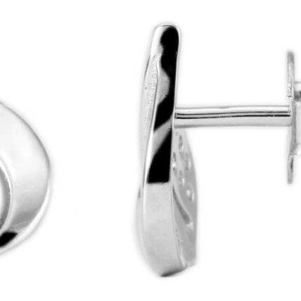 925/- Echt Silber Ohrstecker "Dave" mit Zirkoniabesatz