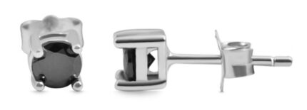 925/- Echt Silber Ohrstecker "Kiyana" mit Zirkoniastein, 925/rhodiniert