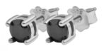 925/- Echt Silber Ohrstecker "Kiyana" mit Zirkoniastein, 925/rhodiniert - Image 2
