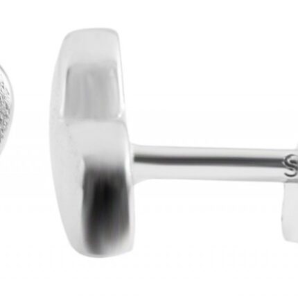 925/- Echt Silber Ohrstecker "Marnie" mattiertes Herz, 925/rhodiniert