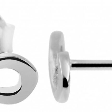 925/- Echt Silber Ohrstecker "Zita" Infinity, 925/rhodiniert