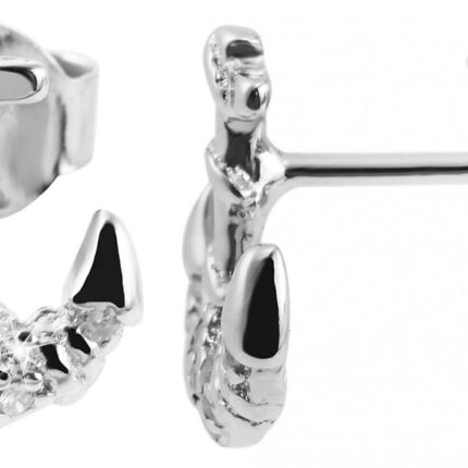 925/- Echt Silber Ohrstecker "Anke" Anker mit Zirkoniabesatz