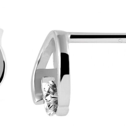 925/- Echt Silber Ohrstecker "Sella" mit Zirkoniabesatz