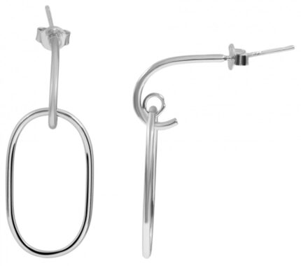 925/- Echt Silber Ohrringe "Ilvy" 925/rhodiniert