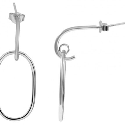 925/- Echt Silber Ohrringe "Ilvy" 925/rhodiniert