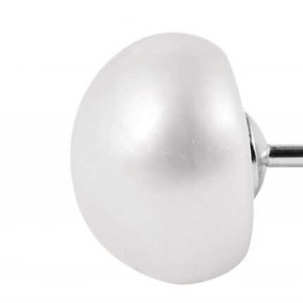 925/- Echt Silber Ohrstecker "Paula" mit Süßwasserperle, 925/rhodiniert