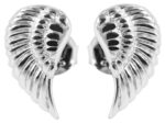 925/- Echt Silber Flügel Ohrstecker "Frauke", 925/rhodiniert - Image 3