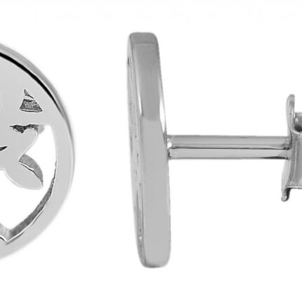 925/- Echt Silber Ohrstecker "Bea" Lebensbaum, 925/rhodiniert
