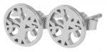 925/- Echt Silber Ohrstecker "Bea" Lebensbaum, 925/rhodiniert - Image 2