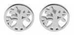 925/- Echt Silber Ohrstecker "Bea" Lebensbaum, 925/rhodiniert - Image 3