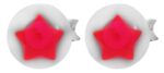 925/- Echt Silber Kinder Ohrstecker "Astrid", Perle mit Stern - Image 3