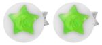 925/- Echt Silber Kinder Ohrstecker "Astrid", Perle mit Stern - Image 9