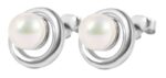 925/- Echt Silber Ohrstecker "Pippa" mit echter Süsswasserperle, 925/rhodiniert - Image 2