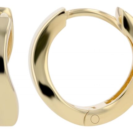 925/- Echt Silber Klapp-Creolen "Anemona", vergoldet