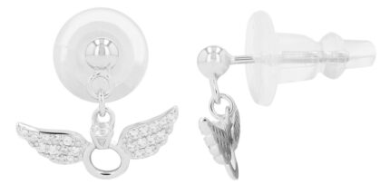 925/- Echt Silber Ohrstecker "Zari" hängend, rhodiniert
