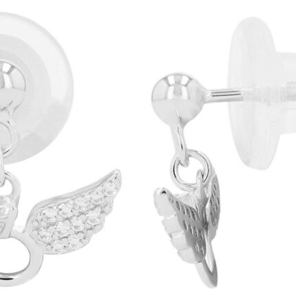 925/- Echt Silber Ohrstecker "Zari" hängend, rhodiniert